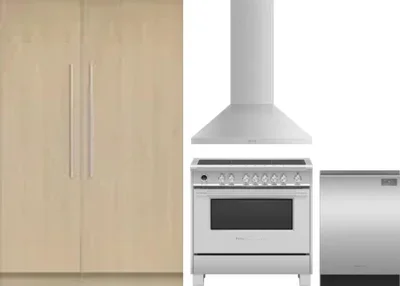 5 Piece Package Includes Refrigerator, Freezer, Range, Hood And Dishwasher